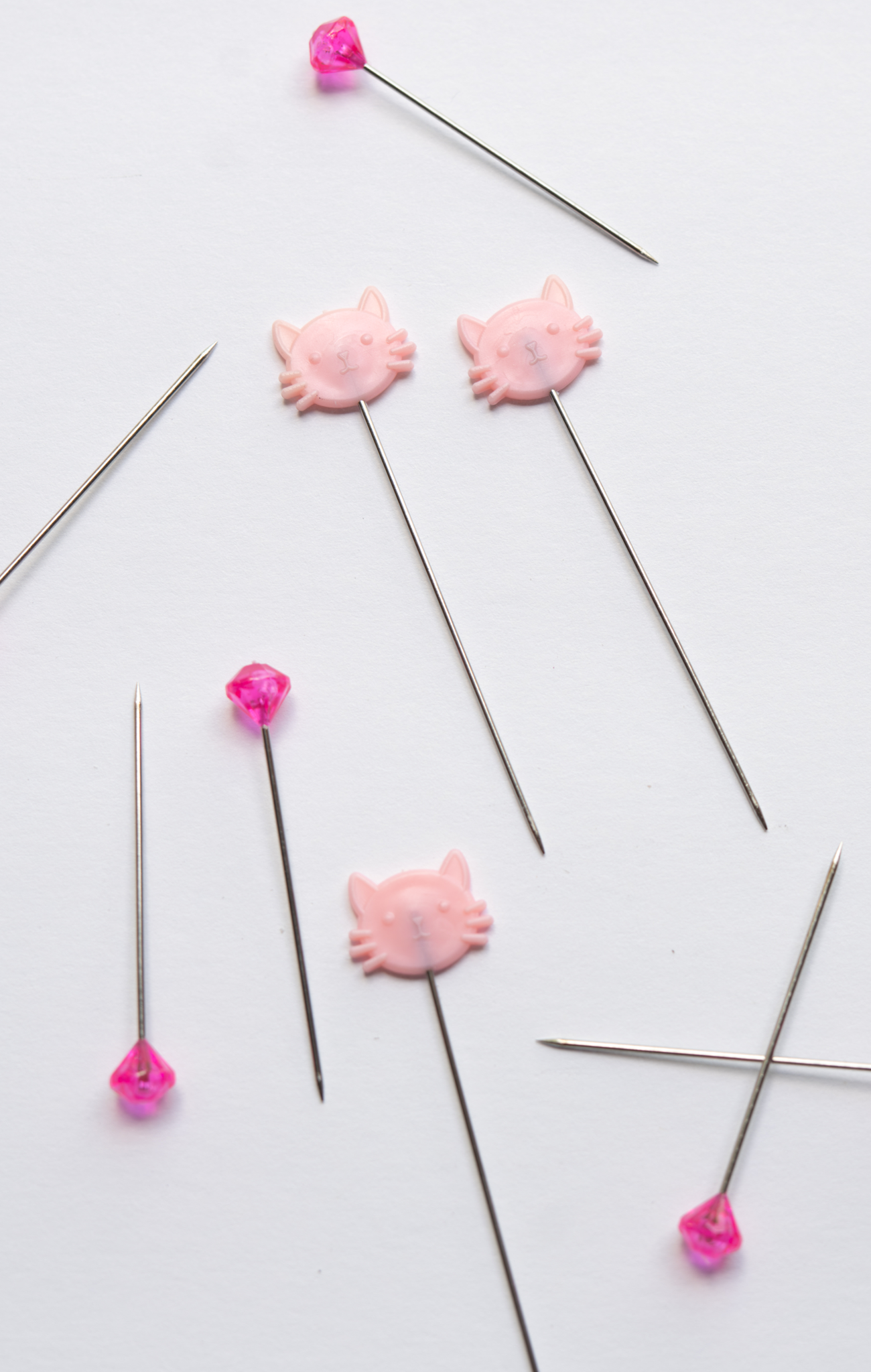 Gemstone Kitty Sewing Pins