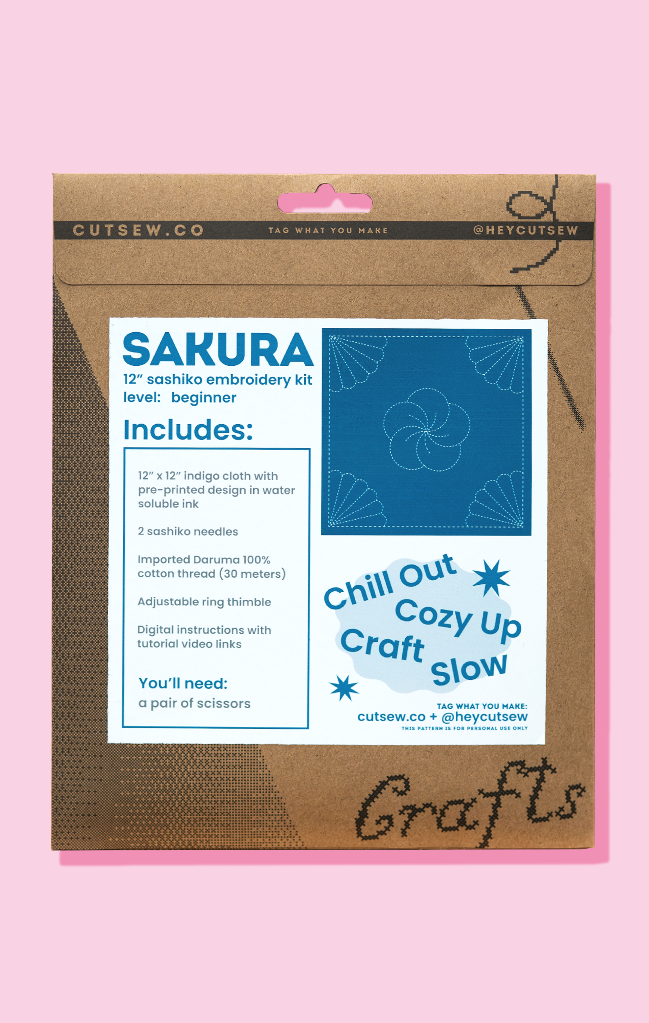 CRA/FTS // SAKURA Sashiko Embroidery Kit