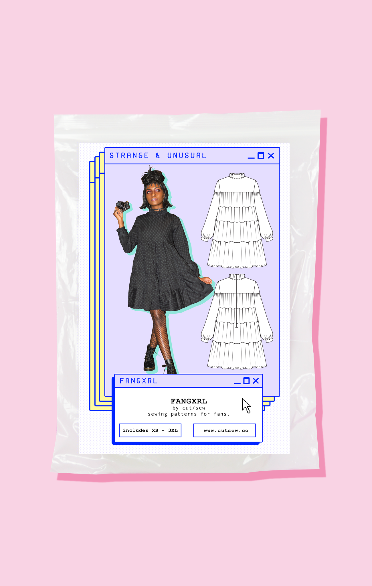 Beetlejuice Lydia Deetz Inspired Sewing Pattern - CUT/SEW