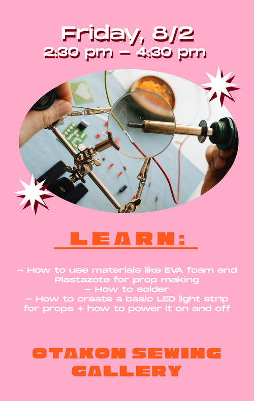 CLASS AT OTAKON // Intro to LEDs and Simple Foam Work: Create a Minecraft Torch