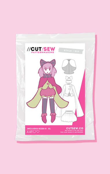 Mahou Shoujo Cosplay Sewing Pattern // CUT/SEW – CUT/SEW Patternmaking
