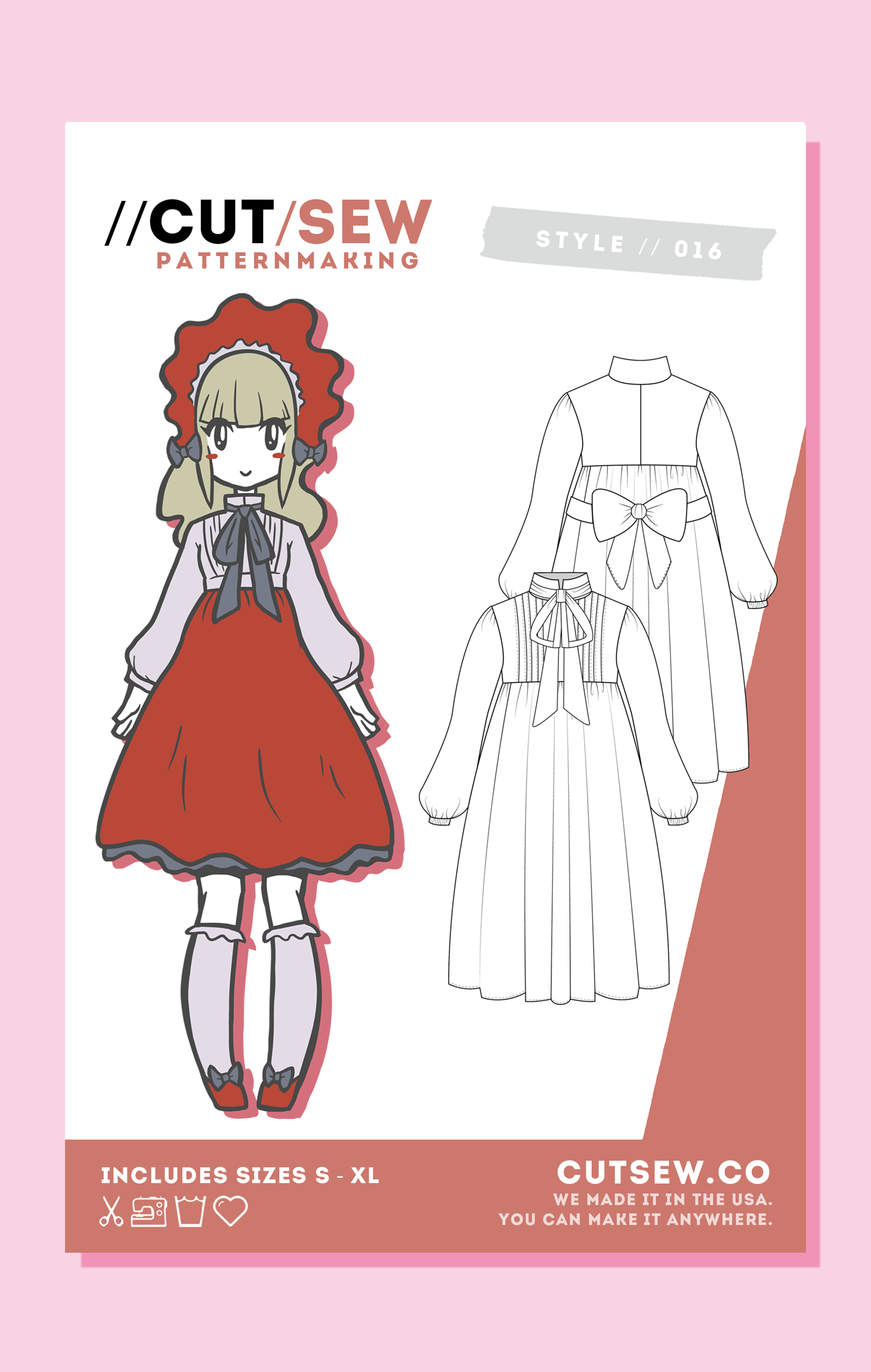 Lolita Victorian One Piece Sewing Pattern // CUT/SEW – CUT/SEW Patternmaking Lolita Victorian One Piece Sewing Pattern // CUT/SEW – CUT/SEW Patternmaking