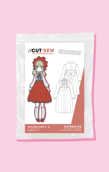 Lolita Victorian One Piece Sewing Pattern // CUT/SEW – CUT/SEW Patternmaking