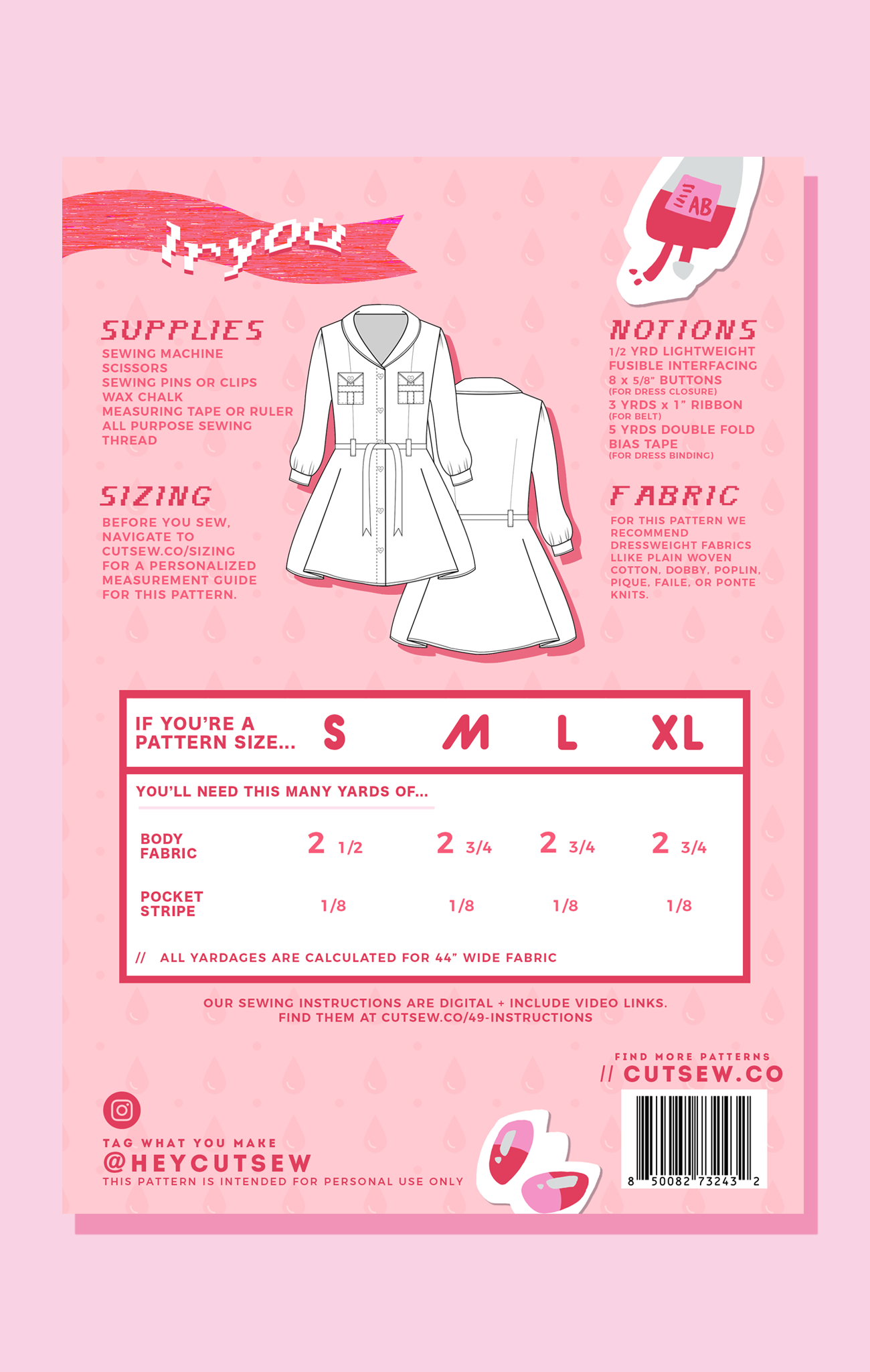 Menhera Yami Kei Kawaii Cult Sewing Pattern // CUT/SEW – CUT/SEW