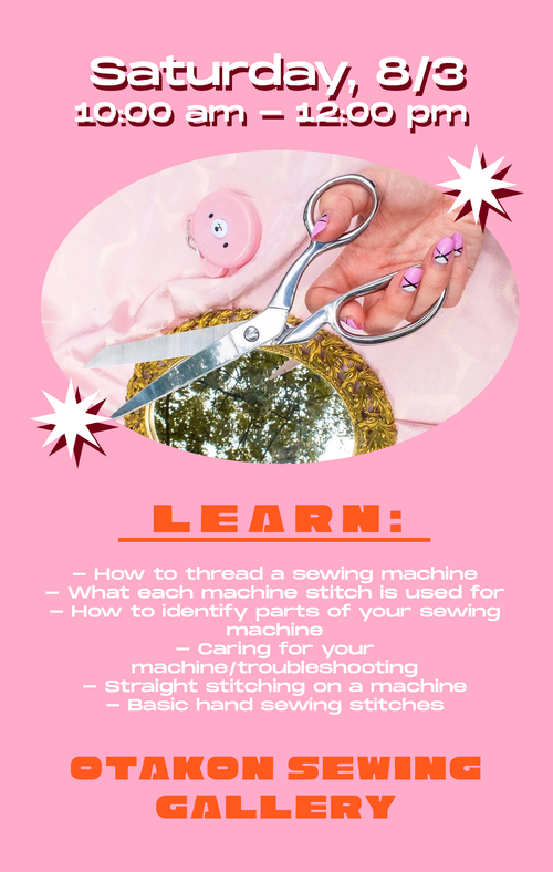 CLASS AT OTAKON // Sewing for Absolute Beginners