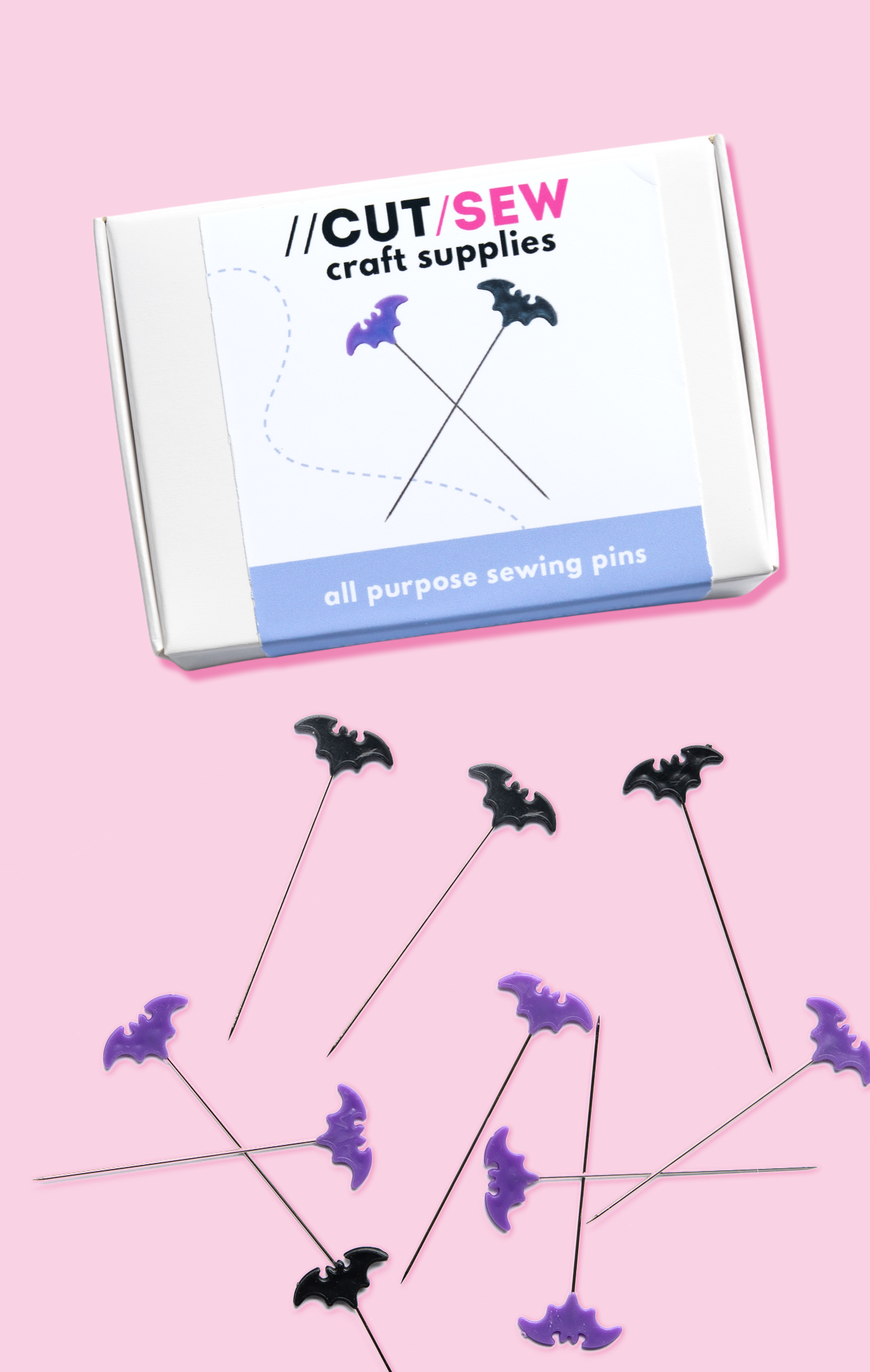 Gothique Bat Sewing Pins