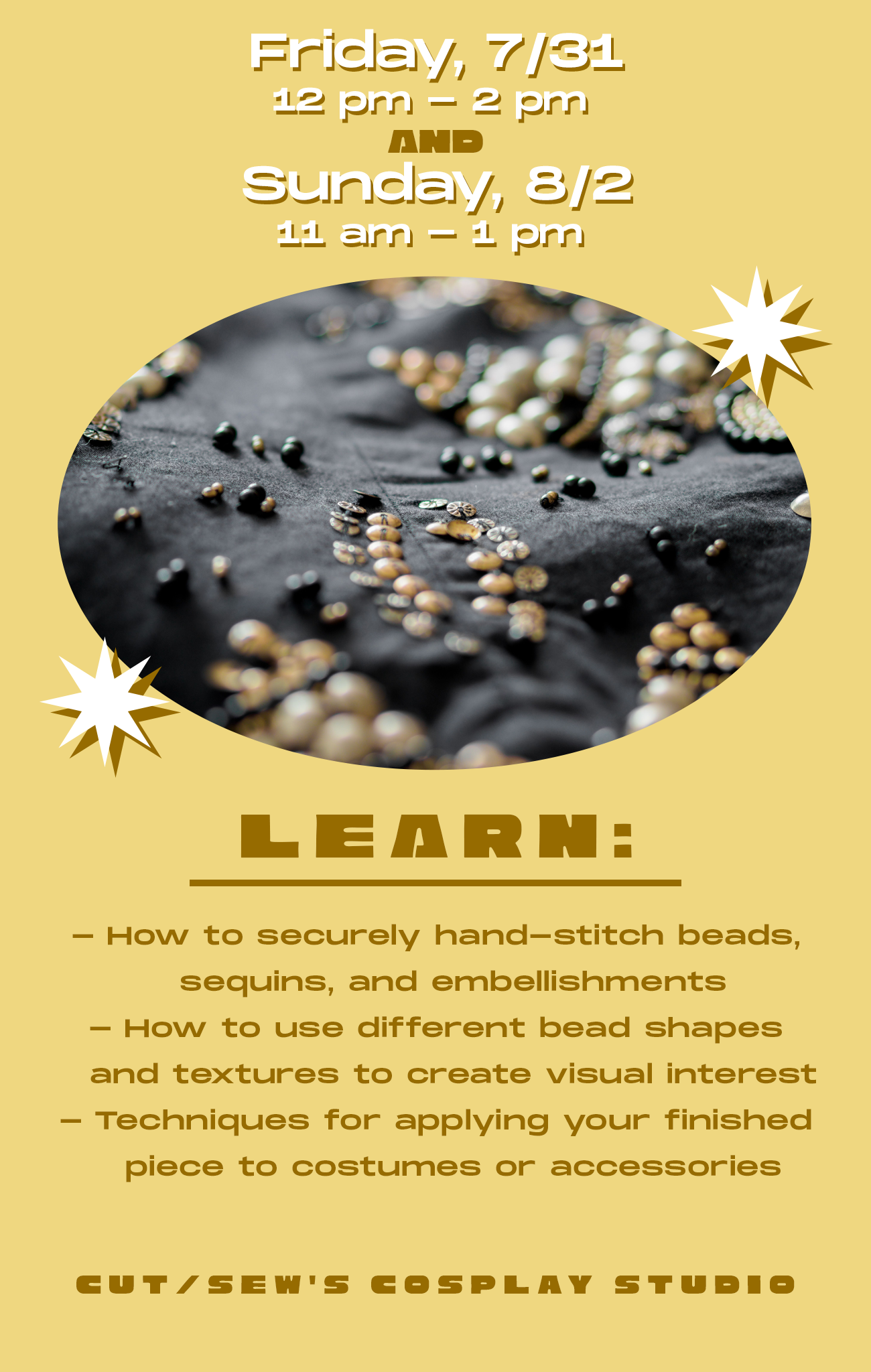 METRO CLASS // Beading & Embellishment for Cosplay