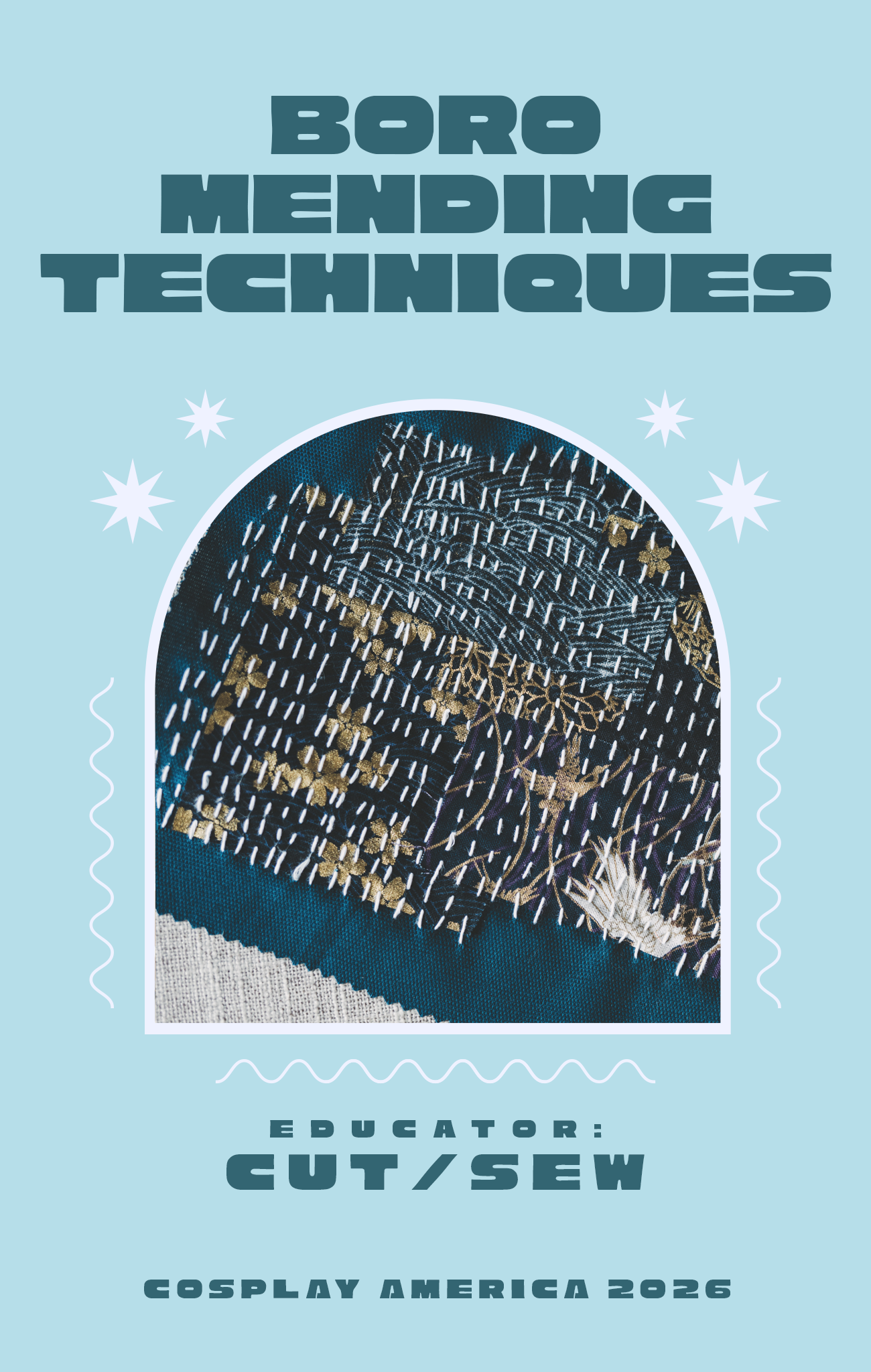 Cosplay America Workshop // Boro Mending Techniques