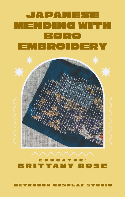 METRO CLASS // Japanese Mending with Boro Embroidery