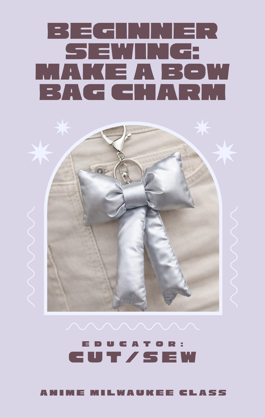 AMKE CLASS // Beginner Sewing: Make a Bow Bag Charm