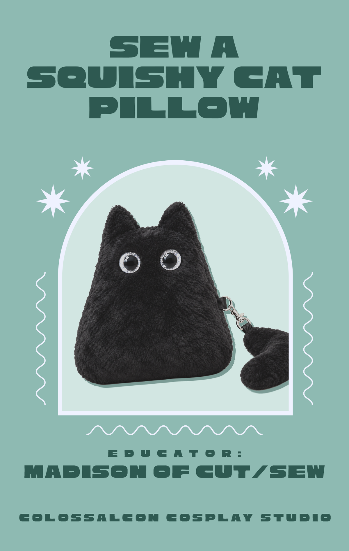 COLOSSAL CLASS // Sew a Squishy Cat Pillow
