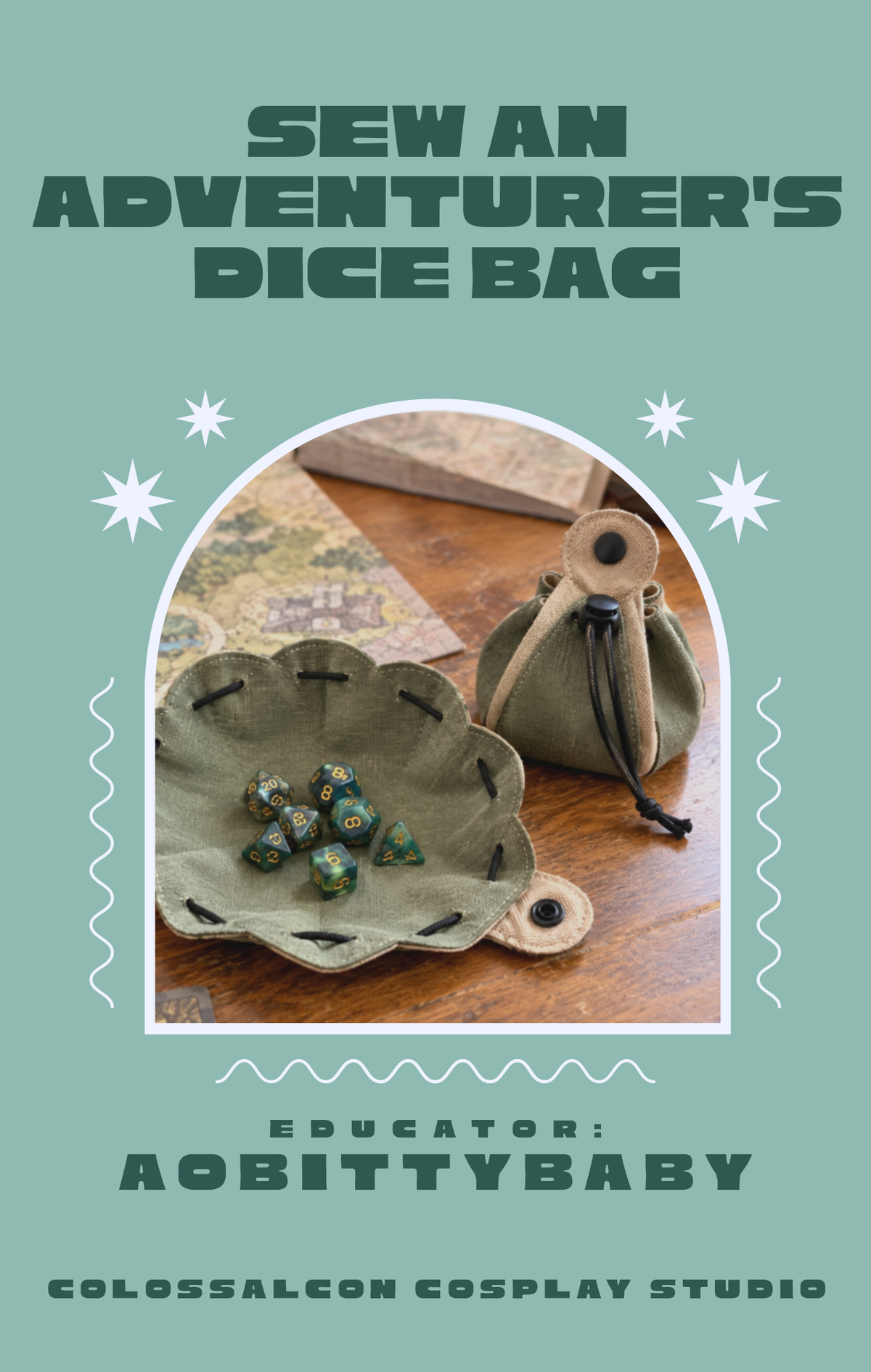 COLOSSAL CLASS // Sew an Adventurer’s Dice Bag