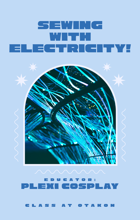 CLASS AT OTAKON // Sewing with Electricity!