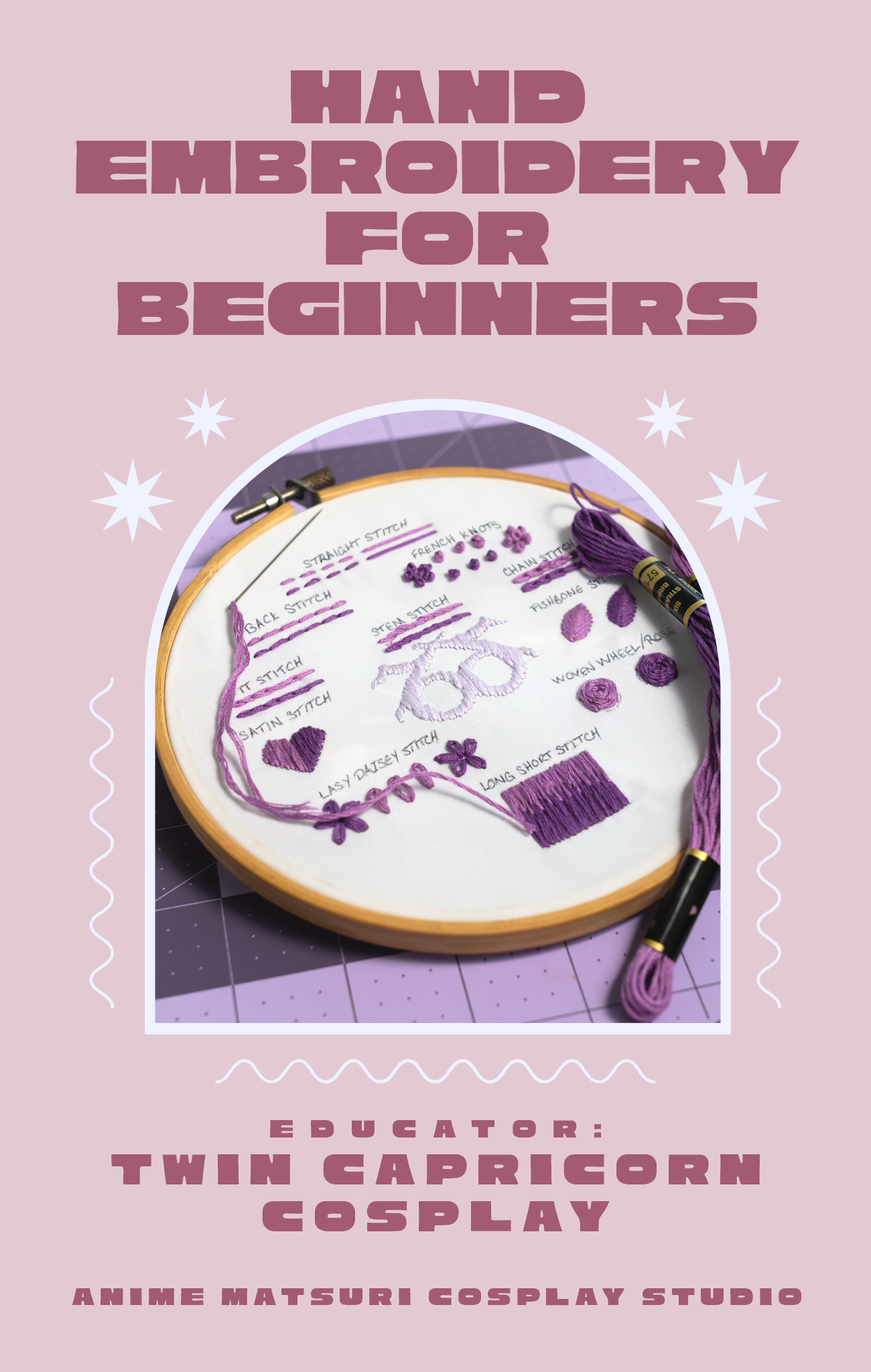 ANIME MATSURI // Hand Embroidery for Beginners
