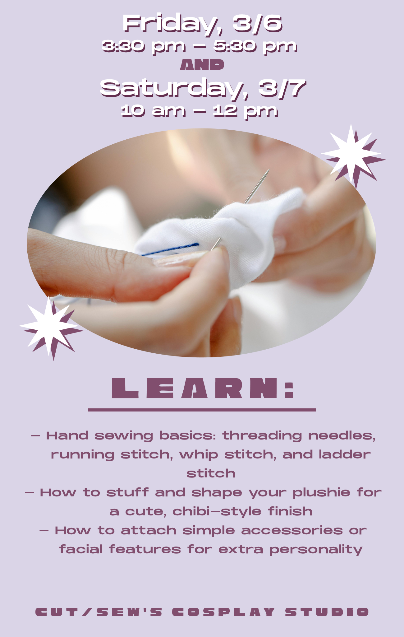 AMKE CLASS // Hand Sewing 101: Sew a Plushie