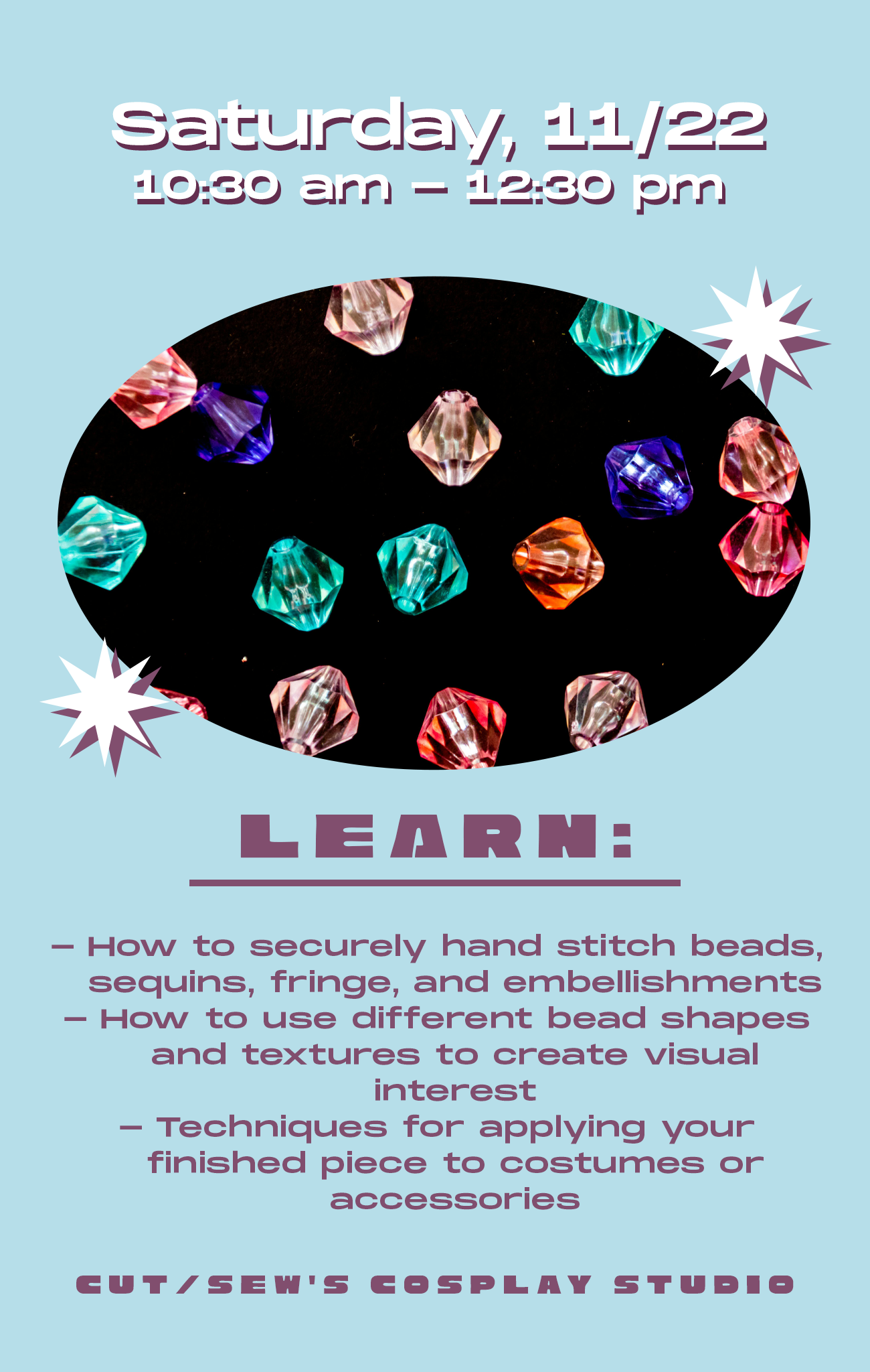 COLOSSAL CLASS // Beading & Embellishment for Cosplay