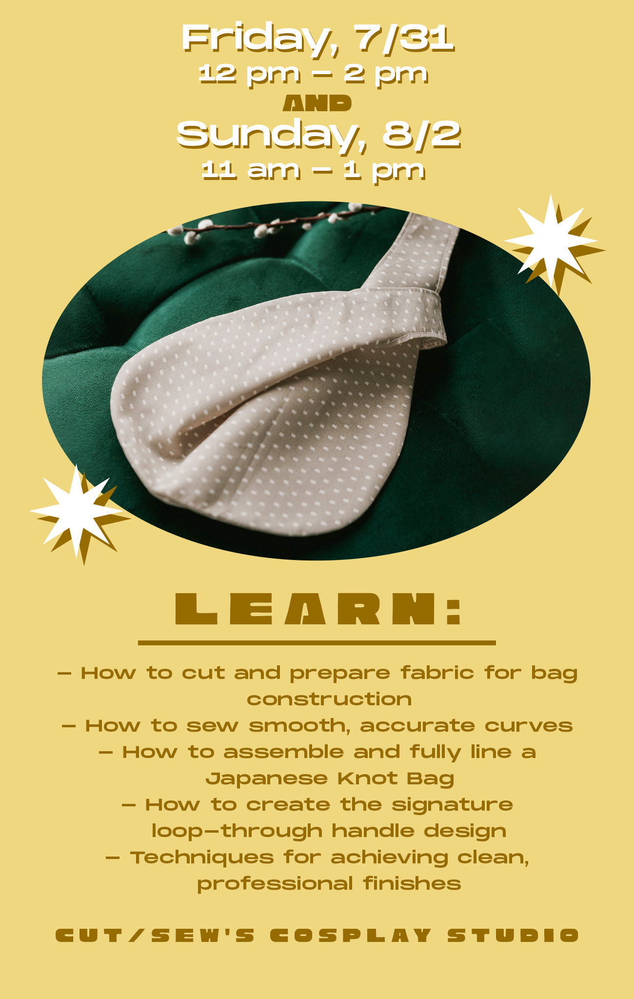 METRO CLASS // Sew a Japanese Knot Bag