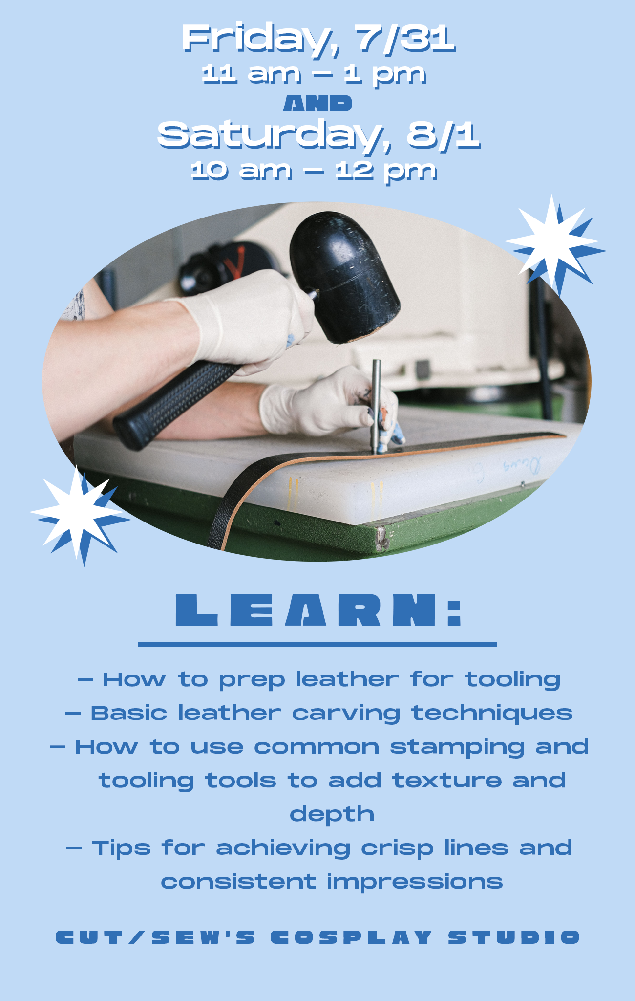 OTAKON CLASS // Leather Tooling Basics