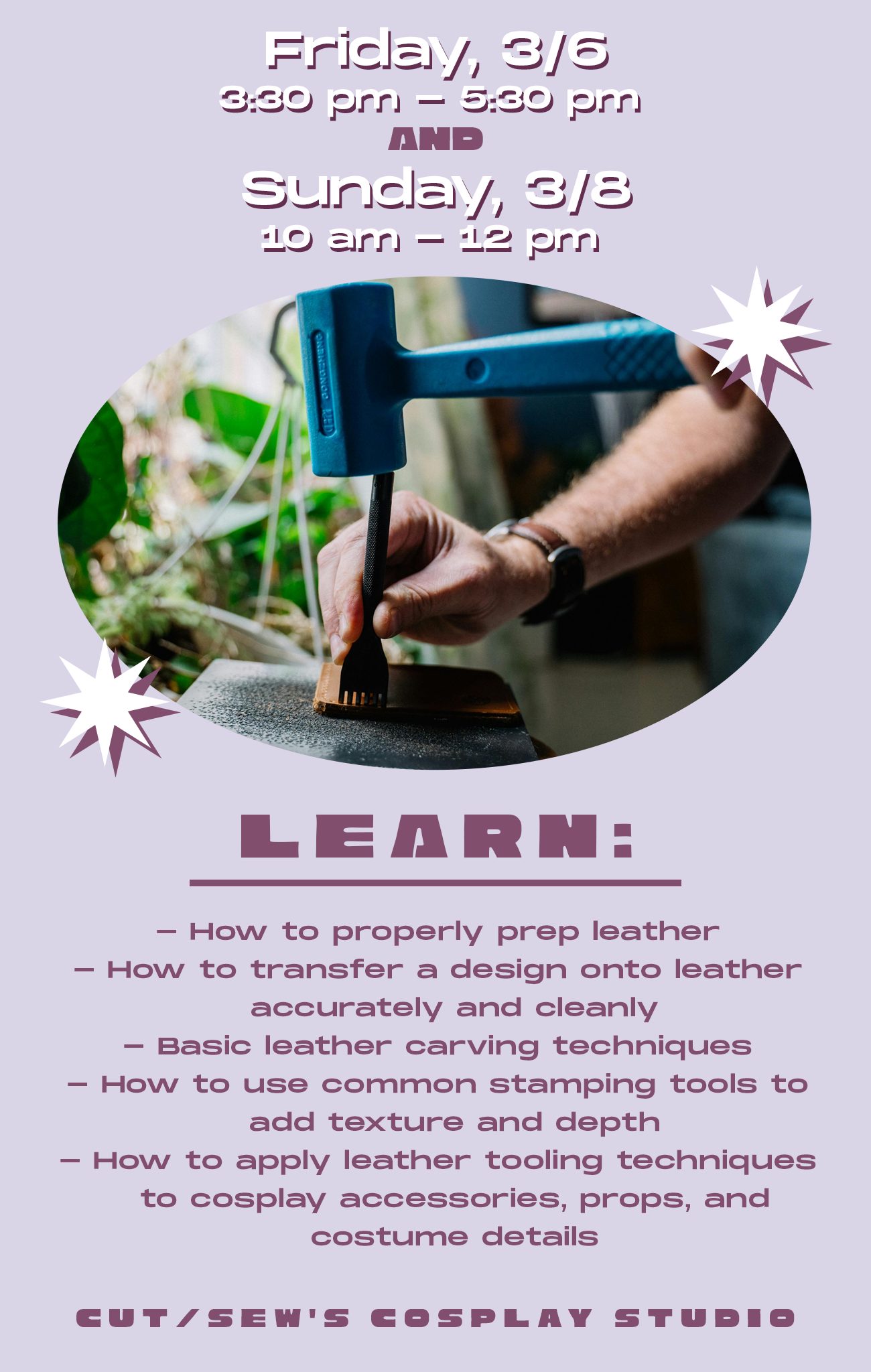 AMKE CLASS // Leather Tooling Basics