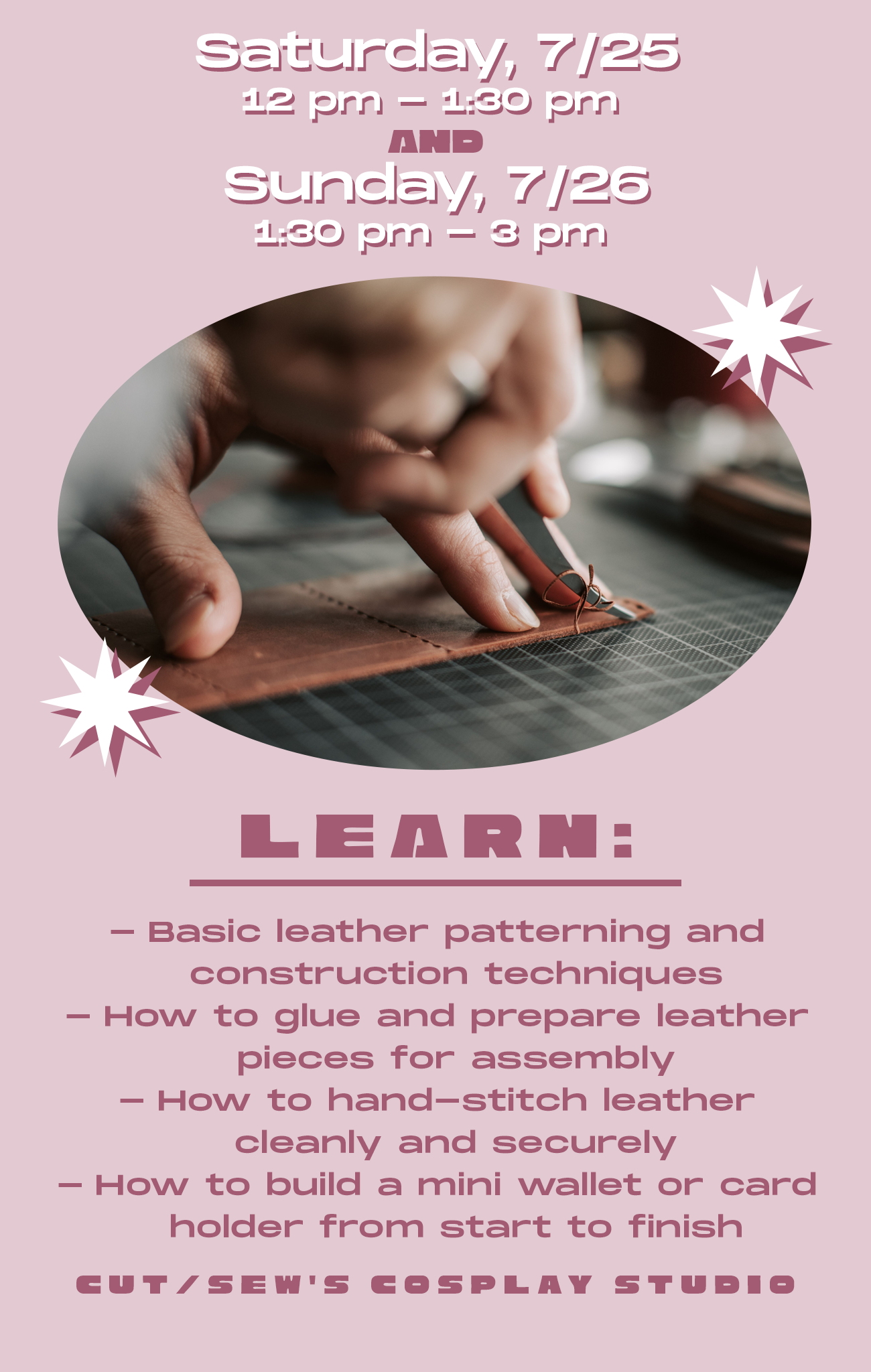 ANIME MATSURI // Leather from Scratch: Make Your Own Card Holder