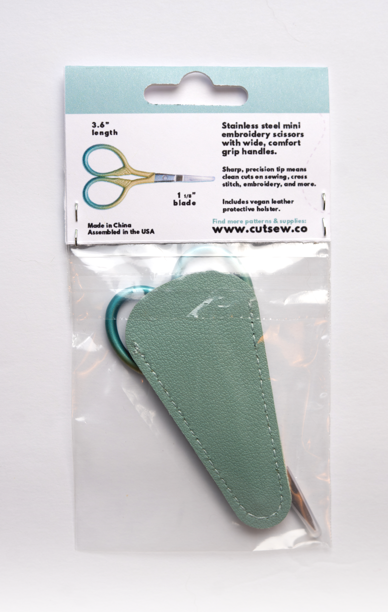 Mint Lemon Embroidery Scissors
