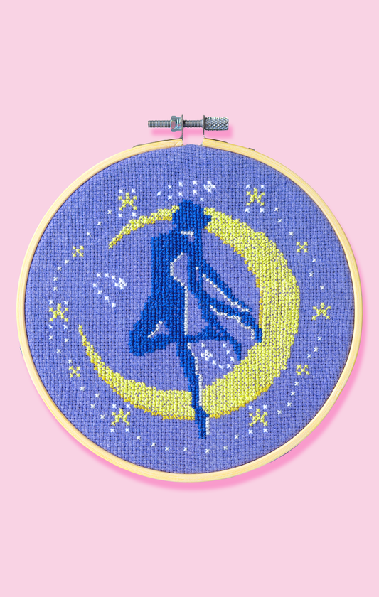 CRA/FTS // MOON 6" Digital Cross Stitch Pattern