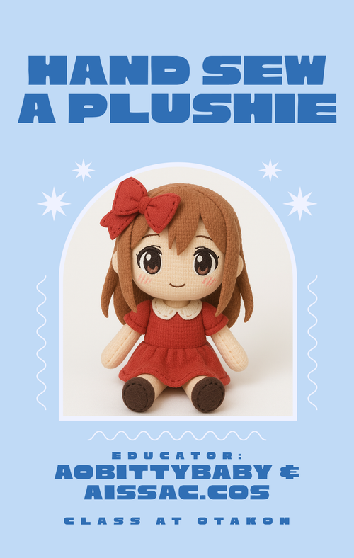 CLASS AT OTAKON // Hand Sew a Plushie