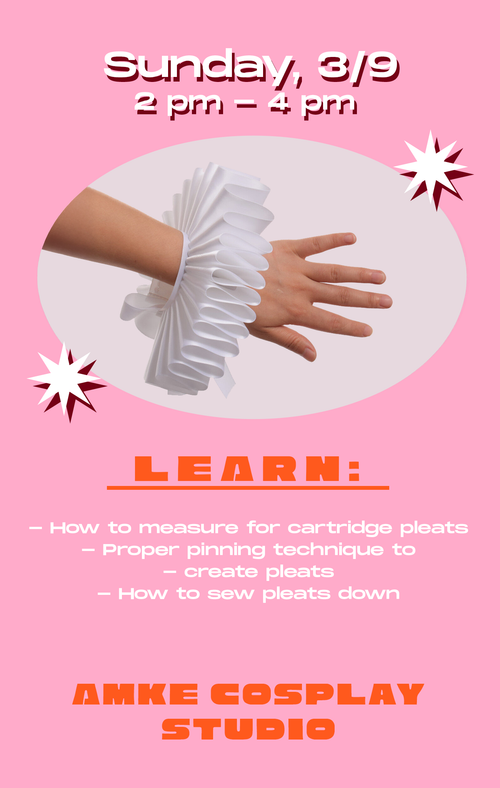 AMKE CLASS // Cartridge Pleating: Creating Wrist Ruffs