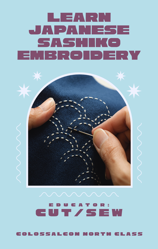 COLOSSAL CLASS // Learn Japanese Sashiko Hand Embroidery