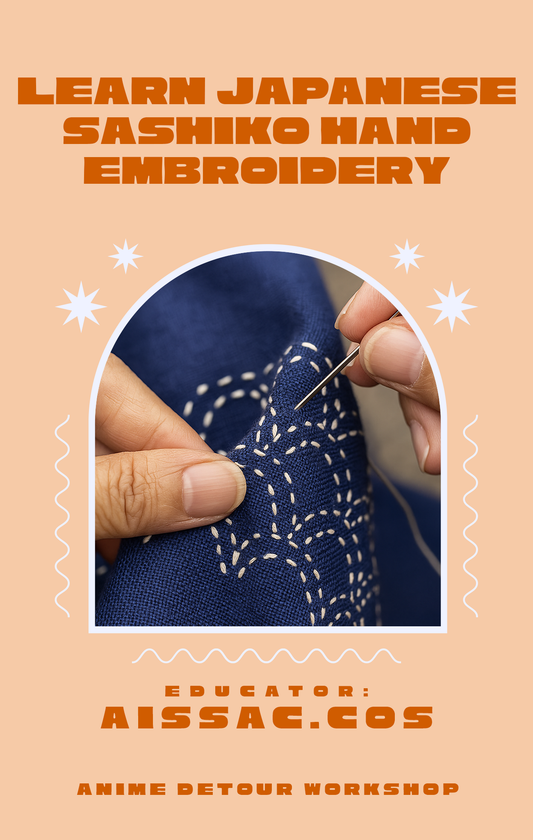 ANIME DETOUR // Learn Japanese Sashiko Hand Embroidery