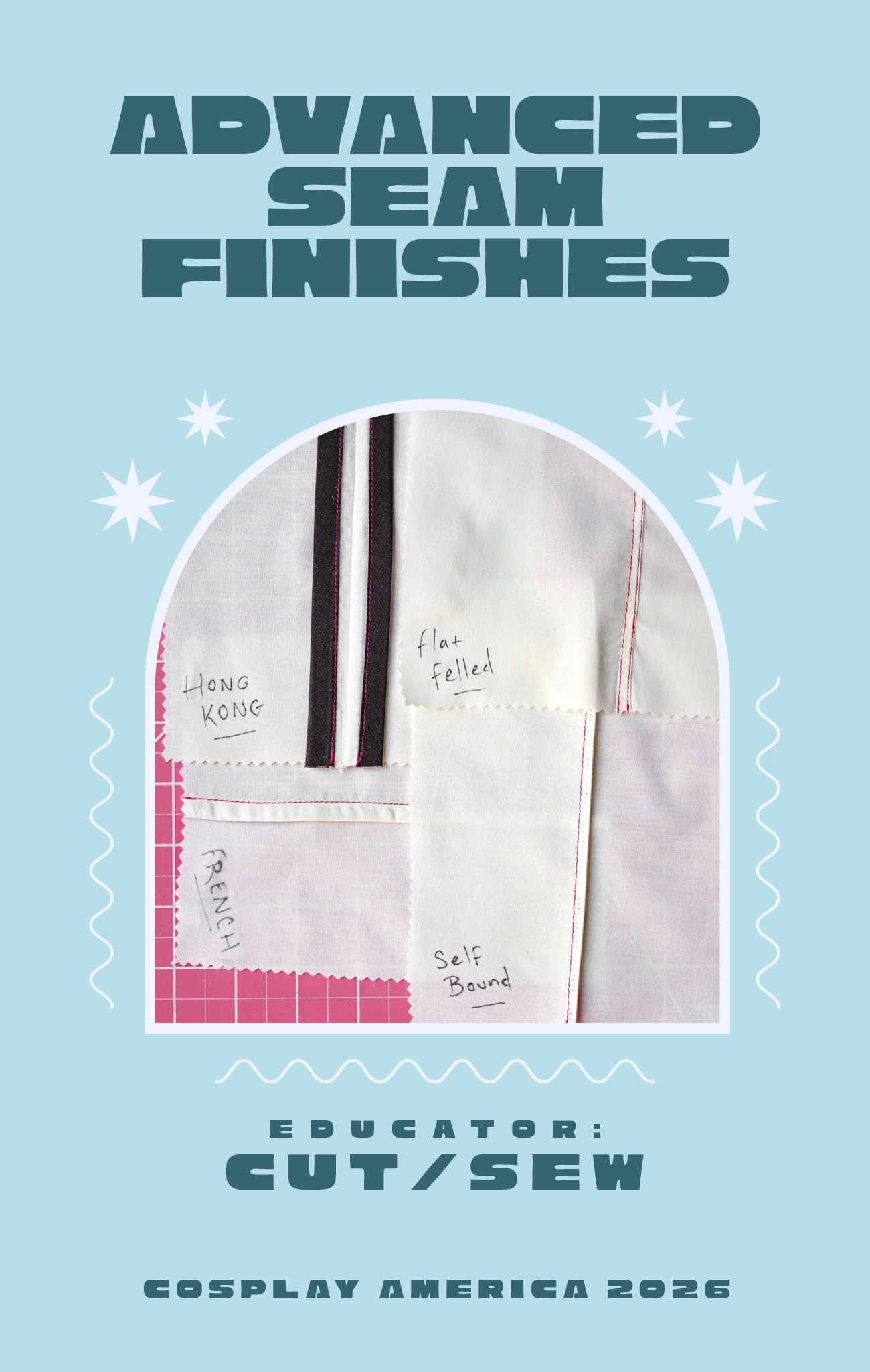 Cosplay America Workshop // Advanced Seam Finishes