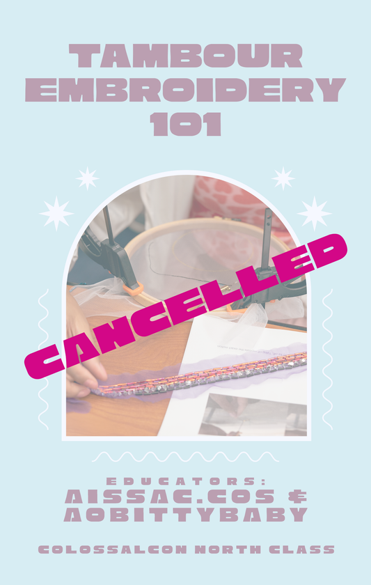 COLOSSAL CLASS // Tambour Embroidery 101