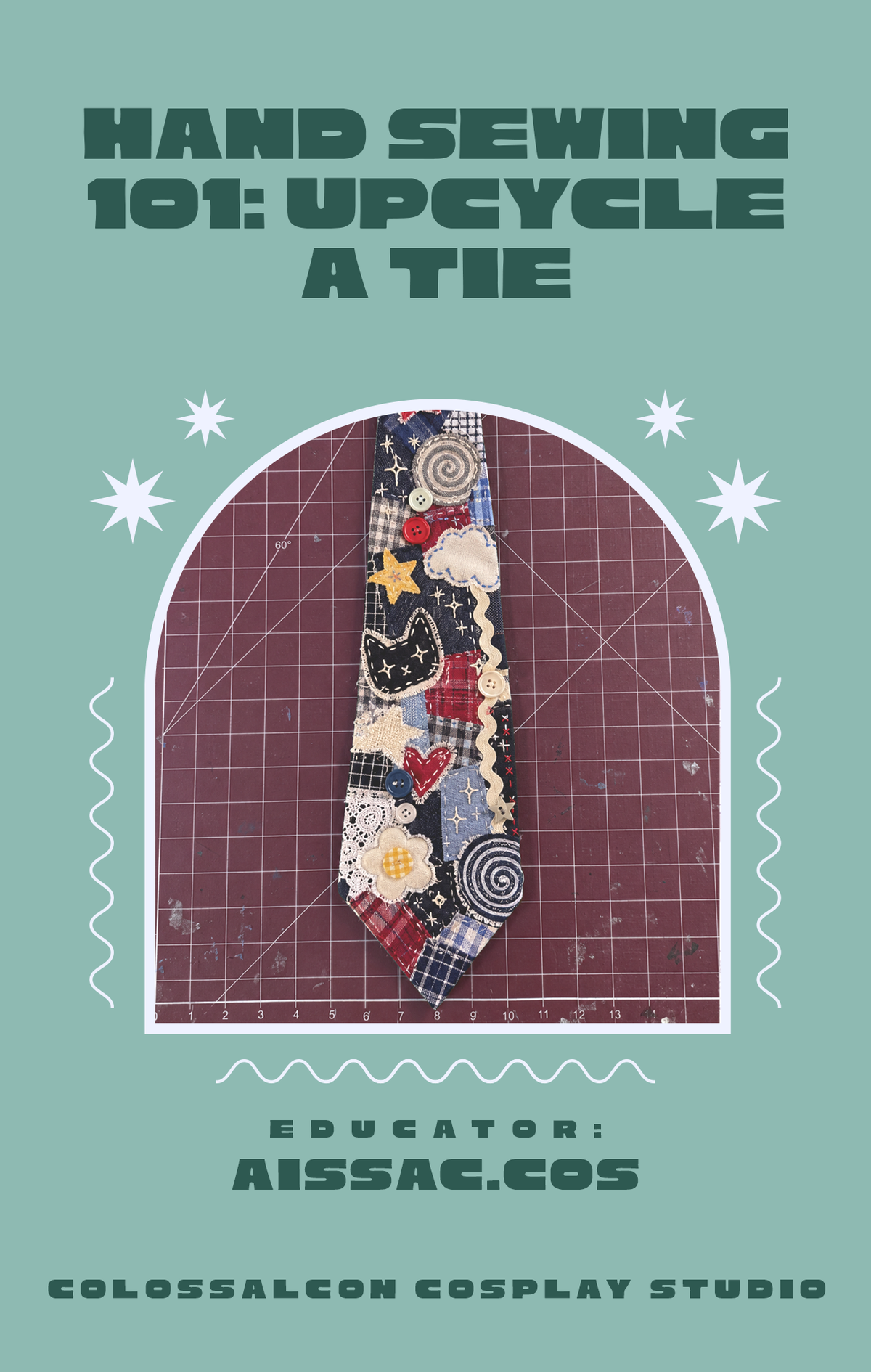 COLOSSAL CLASS // Hand Sewing 101: Upcycle a Tie