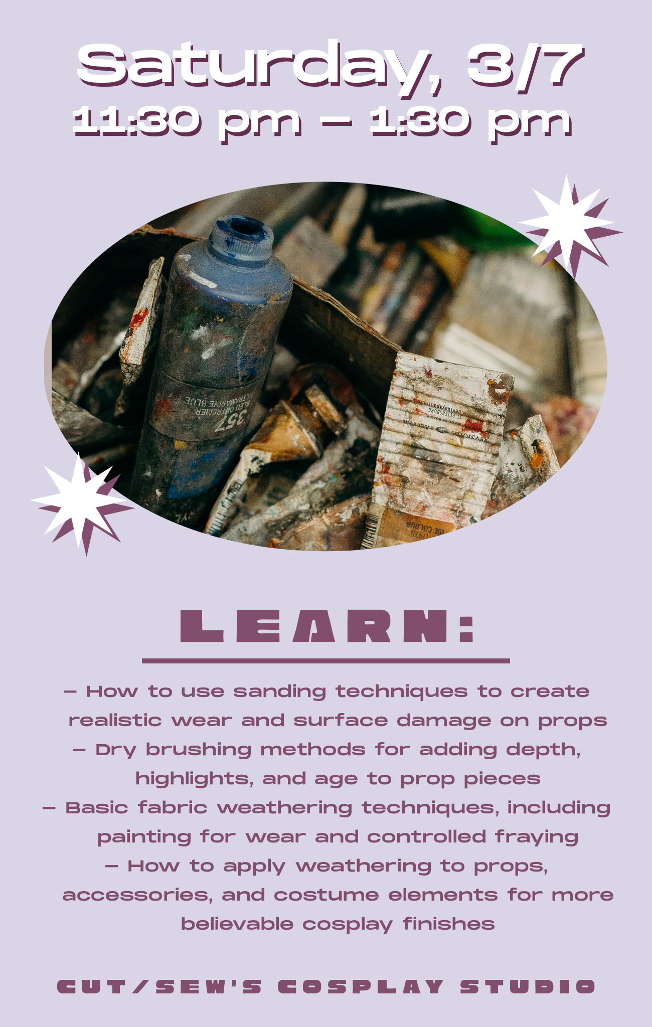 AMKE CLASS // Cosplay Weathering for Beginners