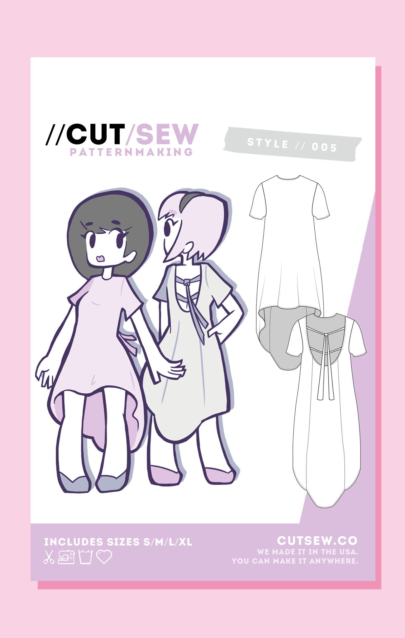 Beginner Friendly Shirt Dress Sewing Pattern