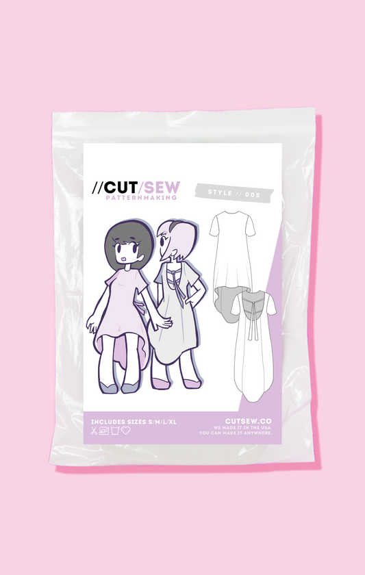 Beginner Friendly Shirt Dress Sewing Pattern