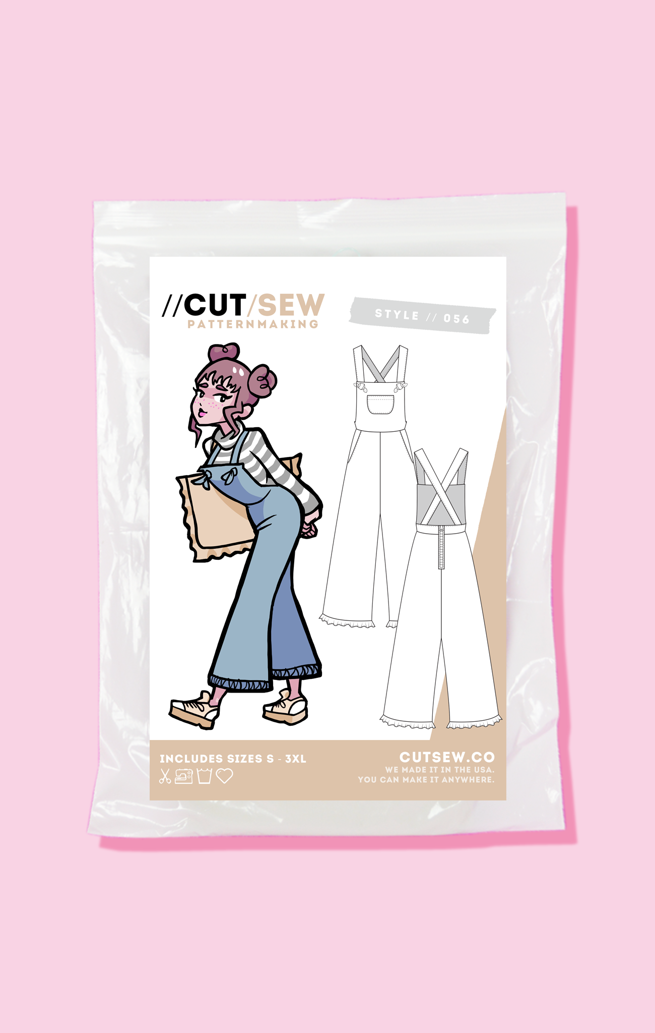 CUT/SEW Overall Playsuit Sewing Pattern