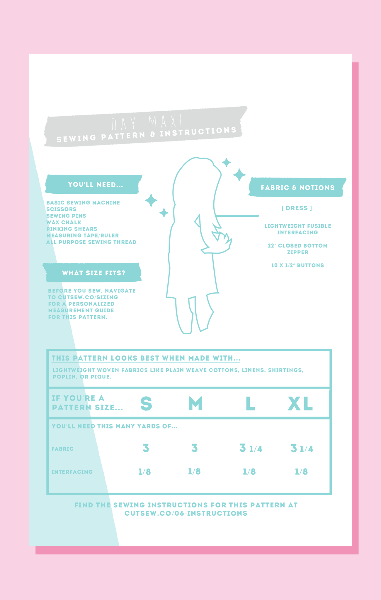 Beginner Friendly Maxi Dress Sewing Pattern