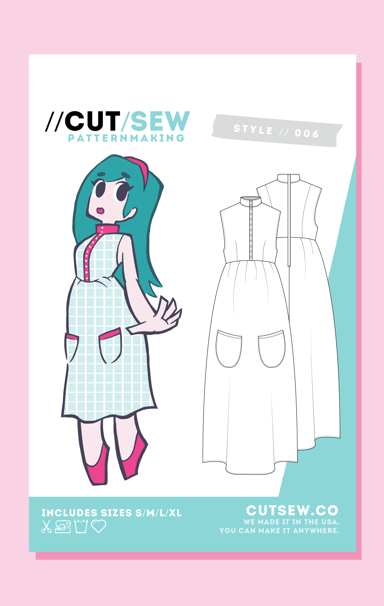 Beginner Friendly Maxi Dress Sewing Pattern
