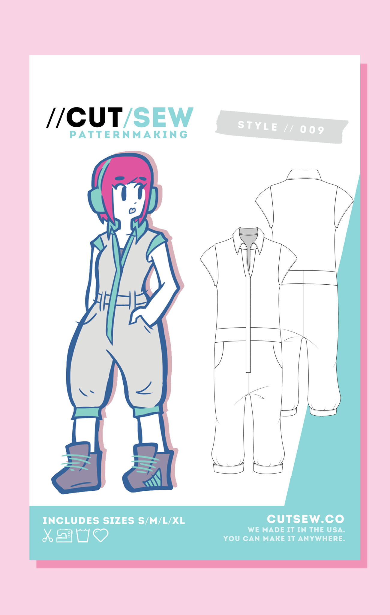Beginner Friendly Flight Suit Jumpsuit Sewing Pattern