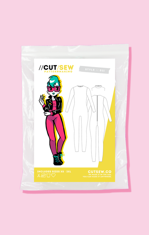 CUT/SEW Easy Bodysuit Leotard Beginner Sewing Pattern