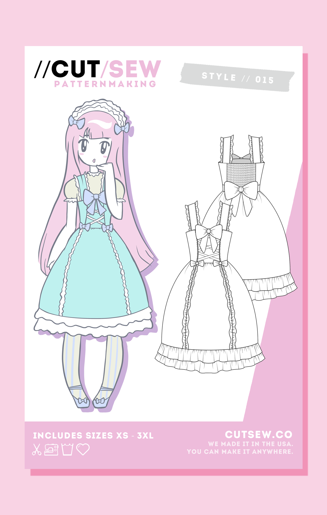 CUT/SEW Lolita JSK J-Fashion Sewing Pattern