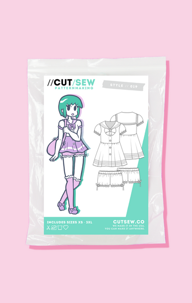 Sailor Shirt & Bloomers Sewing Pattern // CUT/SEW – CUT/SEW