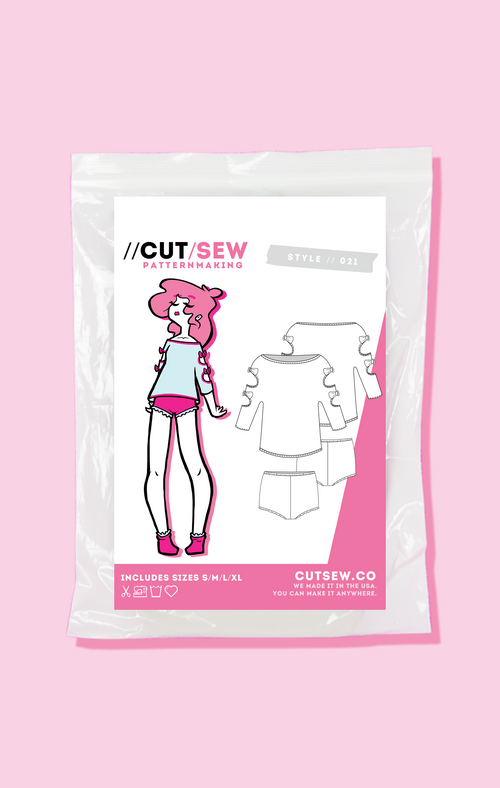 CUT/SEW Beginner Friendly Sleepwear Sewing Pattern