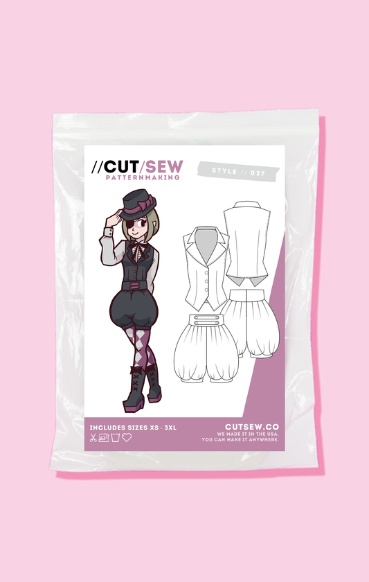 CUT/SEW Beginner Friendly Ouji Lolita Sewing Pattern