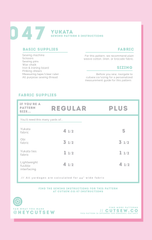 CUT/SEW Beginner Friendly Kimono Sewing Pattern