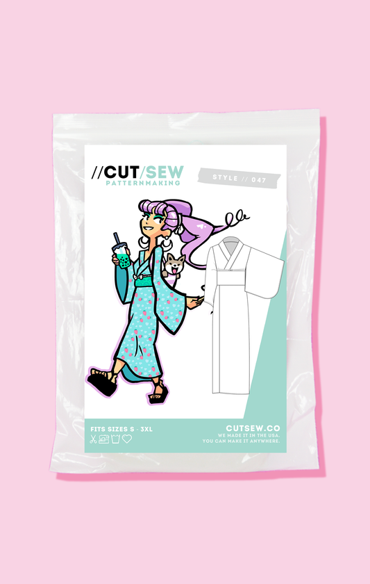 CUT/SEW Beginner Friendly Kimono Sewing Pattern