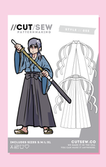 CUT/SEW Hakama Kendo Pants Sewing Pattern