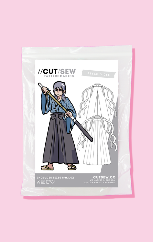 CUT/SEW Hakama Kendo Pants Sewing Pattern