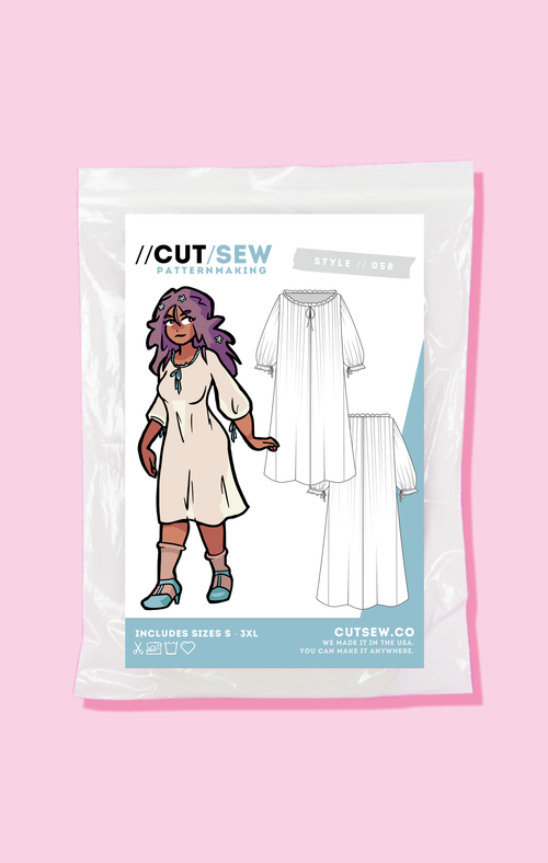 CUT/SEW Chemise Underdress Beginner Friendly Sewing Pattern